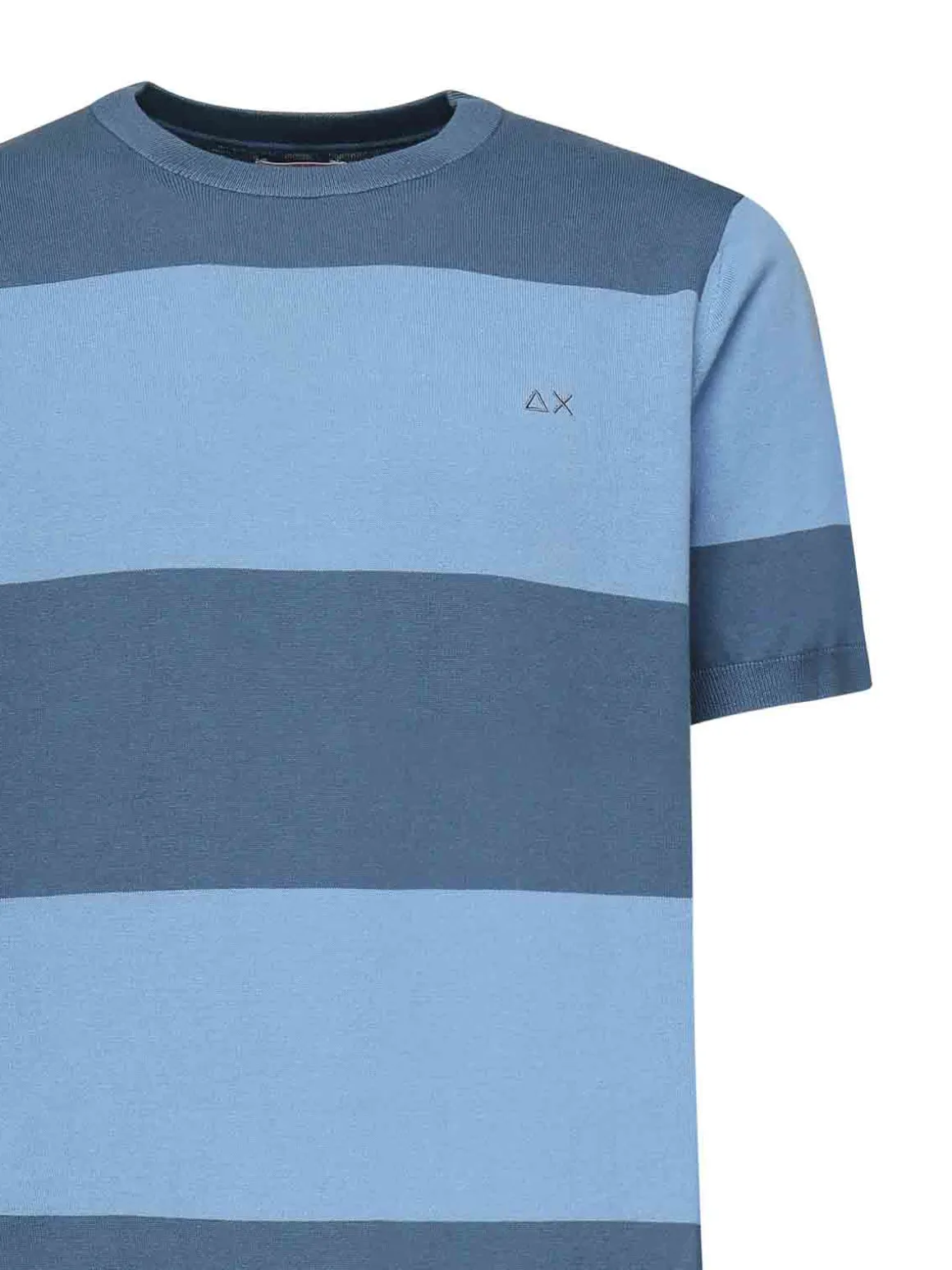 T-shirt a strisce con logo