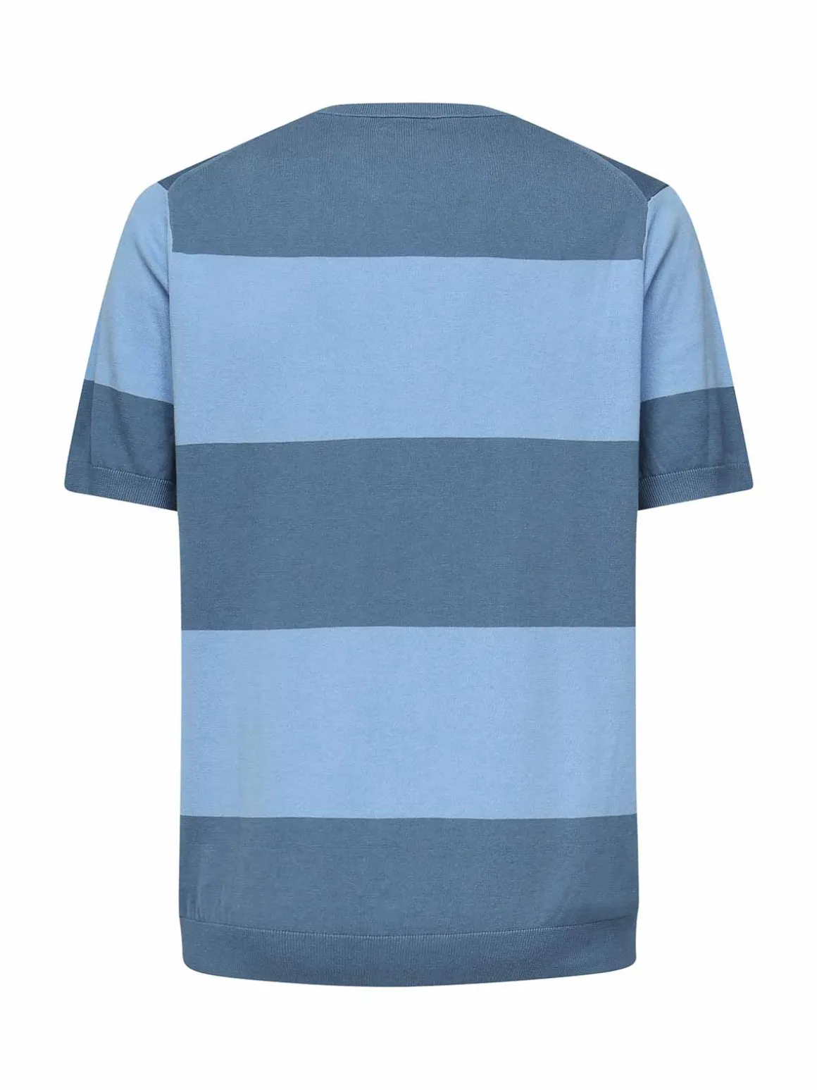 T-shirt a strisce con logo