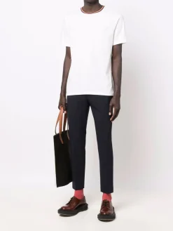 T-shirt a trim di contrasto