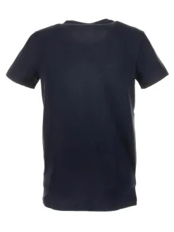 T-shirt blu trattola in maglia