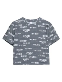 T-shirt del raccolto elastico in grigio