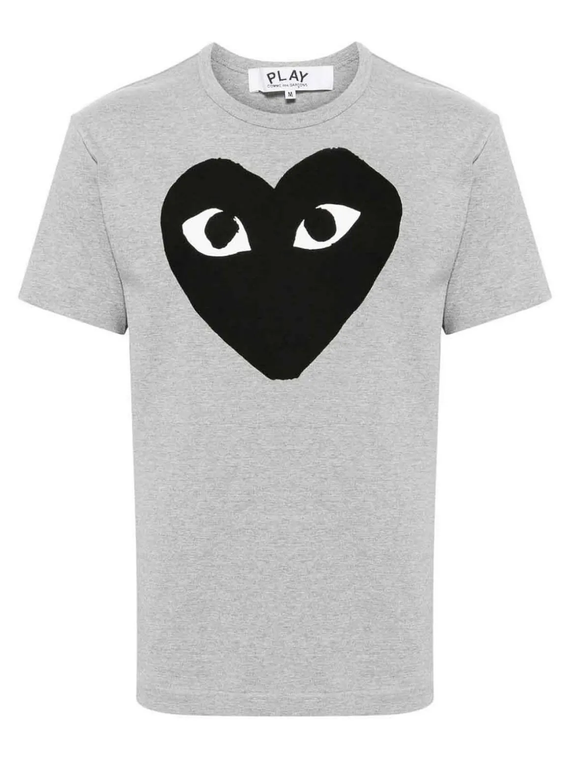 T-shirt di cotone del cuore nero