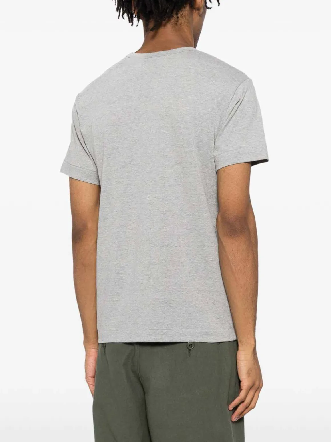 T-shirt di cotone del cuore nero