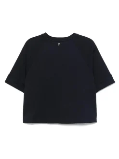 T-shirt di cotone in blu navy