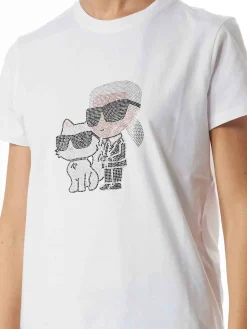 T-shirt di Ikon Rhinestone Duo