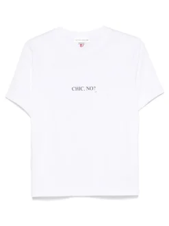 T-shirt in equilibrio di cotone bianco