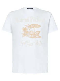T-shirt in maglia bianco