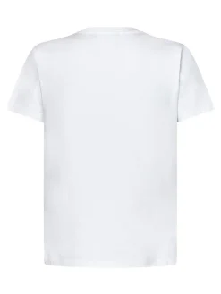 T-shirt in maglia bianco