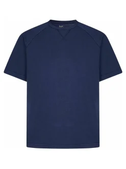 T-shirt Portland in maglia blu navy