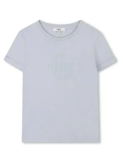 T-shirt ricamato a logo