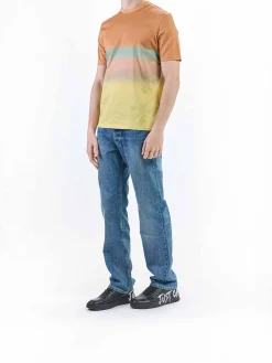 T-Shirt Righe Nella Nebbia