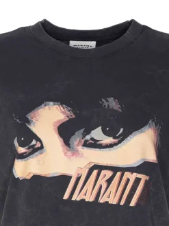 T-shirt zoeline nero sbiadito