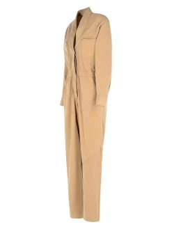 Tuta in cotone rimody marrone