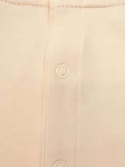 Tuta rosa in cotone con logo