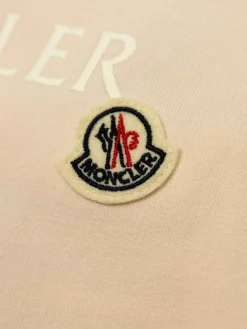 Tuta rosa in cotone con logo