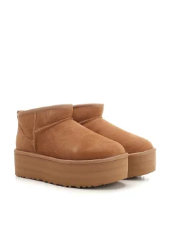 Ultra Mini Platform Ankle Boots