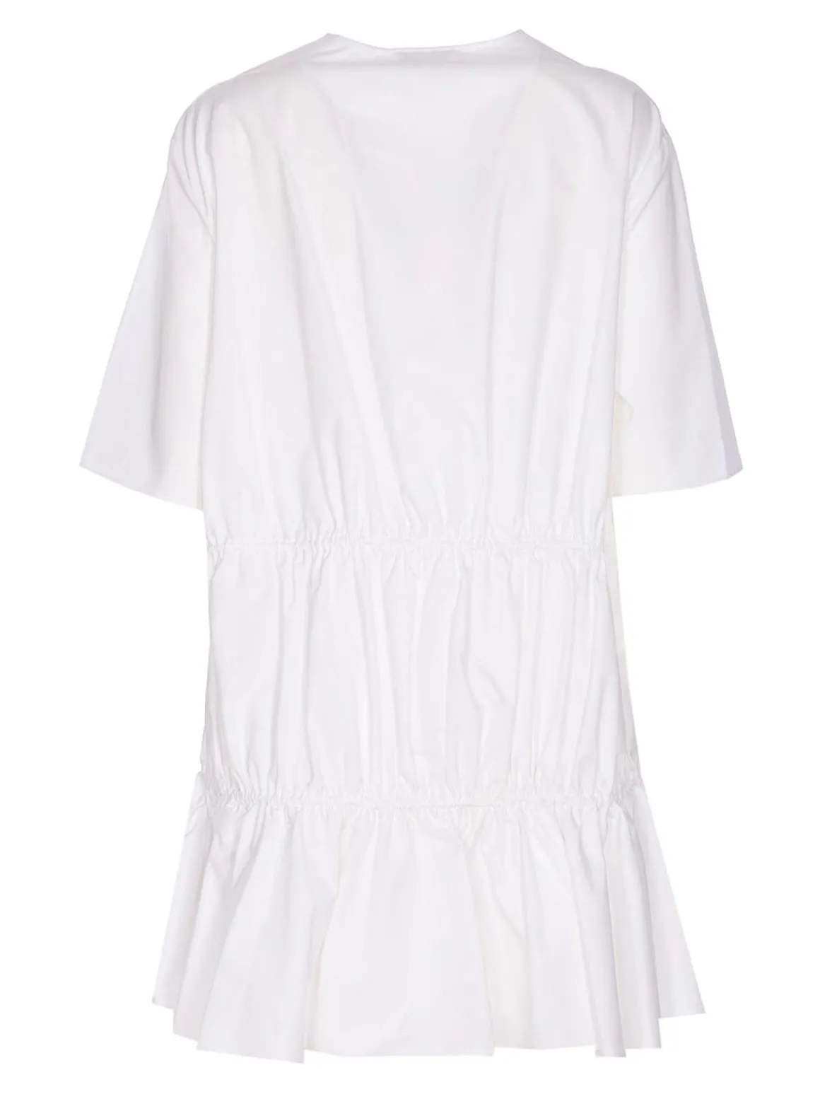 Vestito a volant bianco