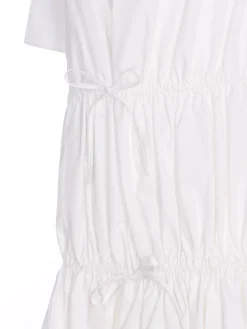 Vestito a volant bianco