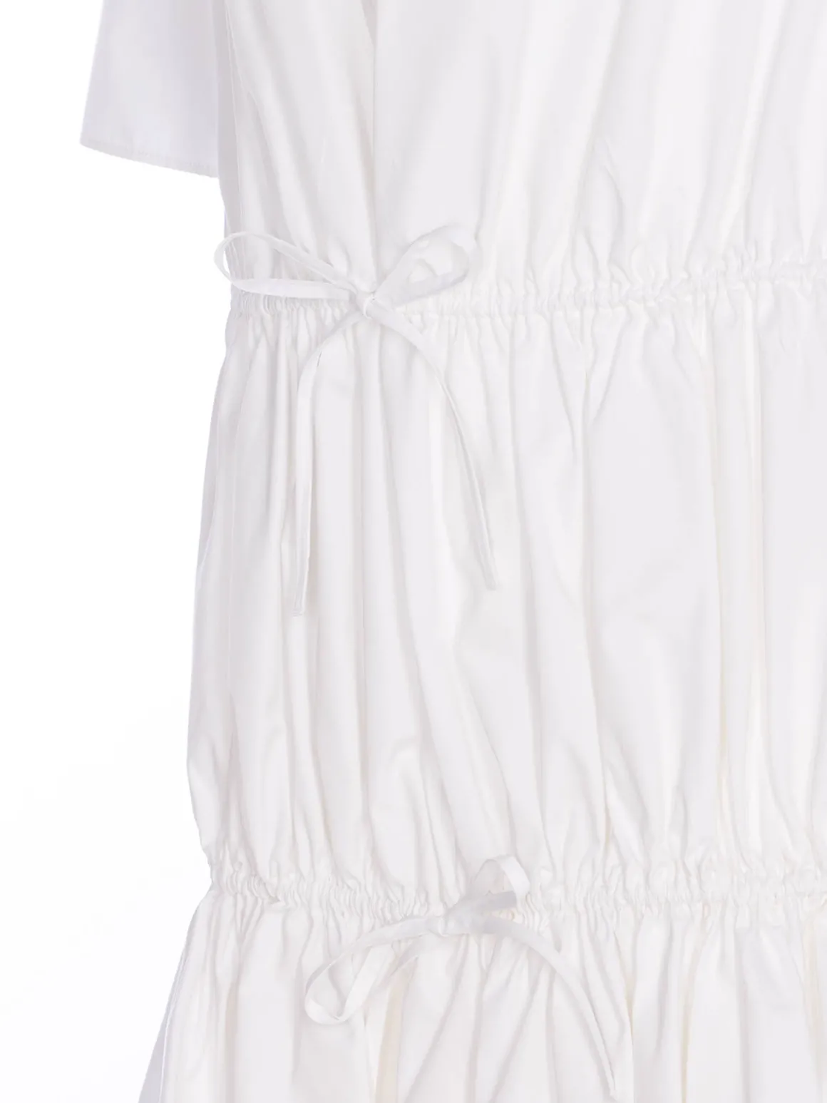Vestito a volant bianco