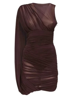 Vestito corto drappeggiato