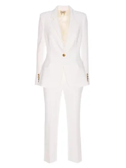 Vestito in crepe a petto singolo