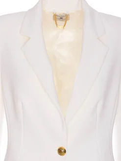 Vestito in crepe a petto singolo