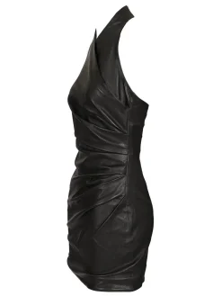 Vestito in pelle corta