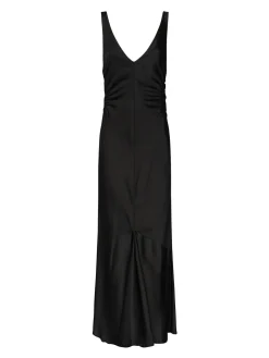 Vestito in raso lungo
