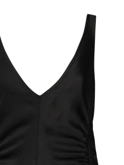 Vestito in raso lungo