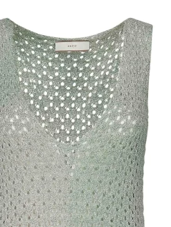 Vestito lungo in lurex metallico