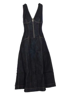 Vestito midi di denim