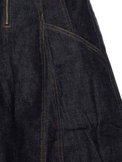 Vestito midi di denim