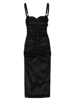 Vestito midi drappeggiato
