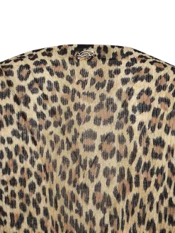 Vestito midi stampato leopardo