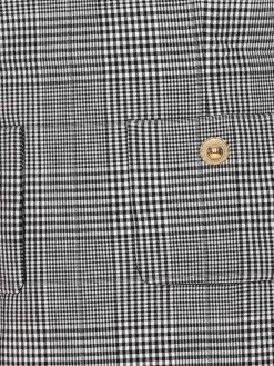 Vestito senza maniche in bianco e nero