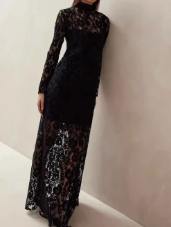 Vestito Tiban Pizzo Nero