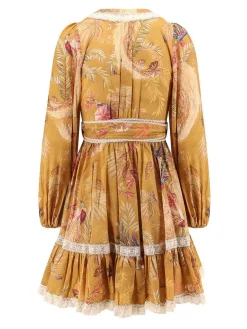 Vestito Corto Frill In Cotone