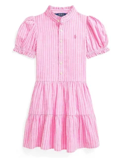 Vestito in lino rosa