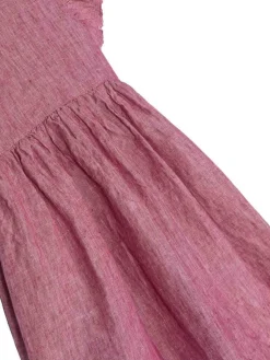 Vestito midi in lino