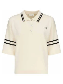 Viscose Polo Shirt con logo