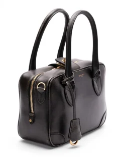 VITA TOTE BAG in pelle nera