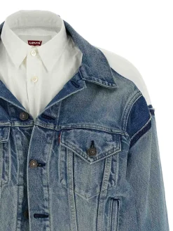 X giacca in denim camicia Levis