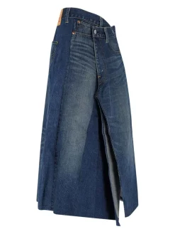 X Levis Strauss gont Midi in Denim Logo