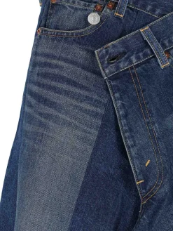 X Levis Strauss gont Midi in Denim Logo