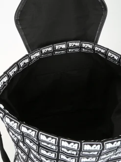 Zaino a sacca in nylon con logo mcq ripetuto