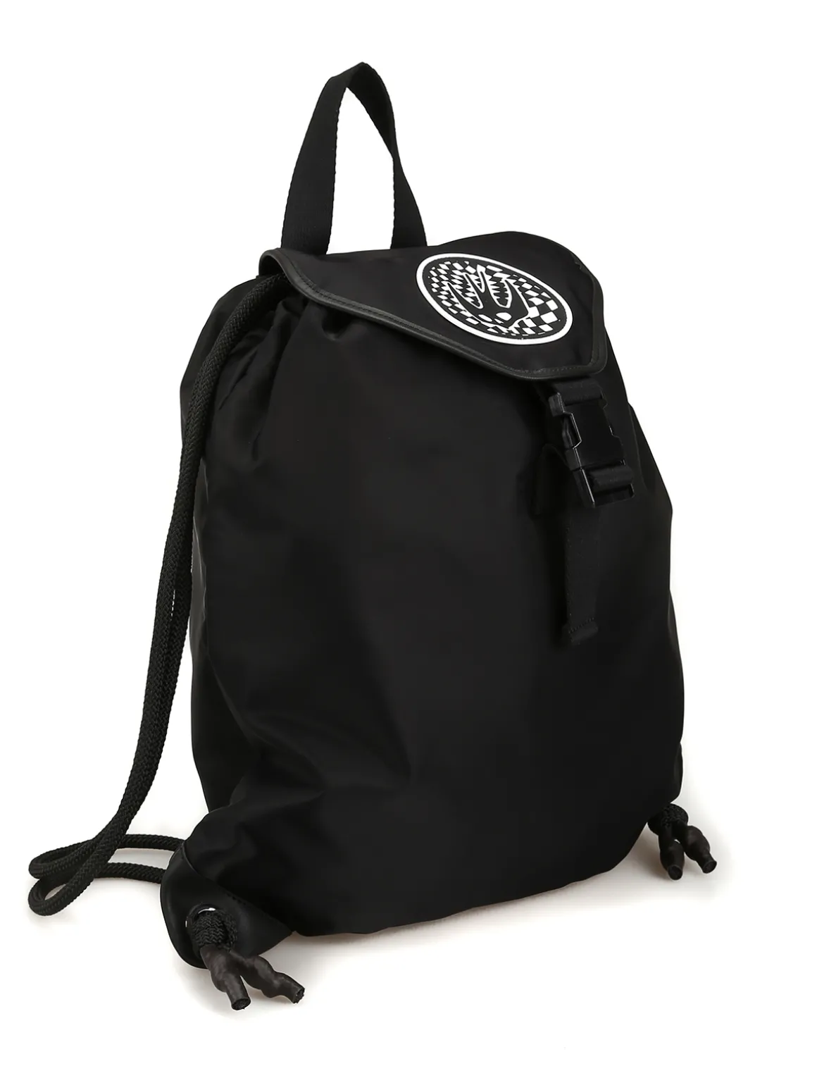 Zaino a sacca in nylon con patch Swallow