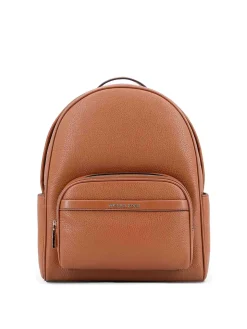 Zaino Bex in pelle con patch logo frontale