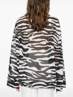 Zebra Pattern Blouse